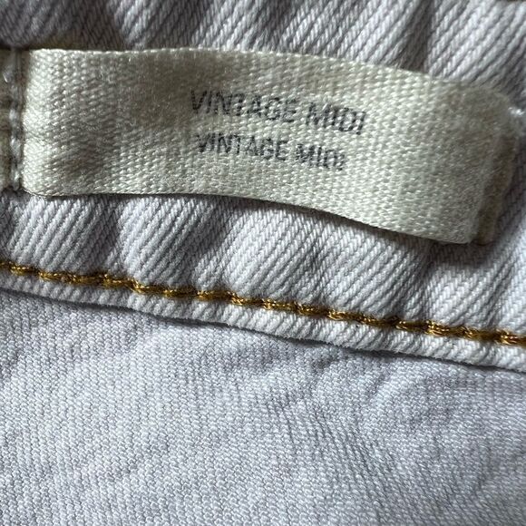 Universal threads vintage midi Jean shorts white size 12/31 - Picture 11 of 16